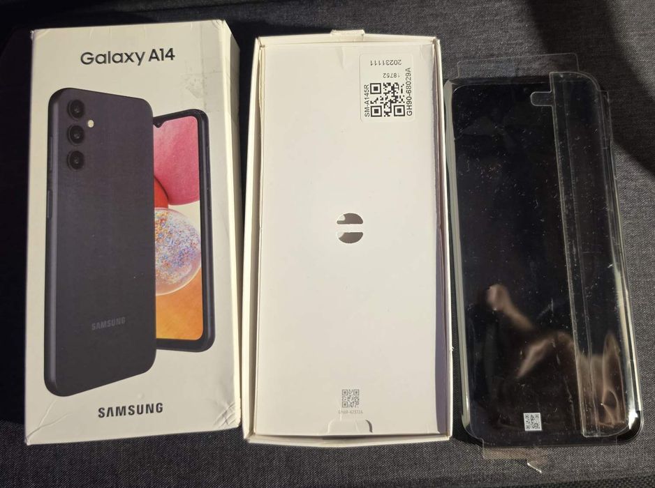 Продавам нов Смартфон Samsung Galaxy A14, 164GB, 4GB RAM, 4G,черен цвят