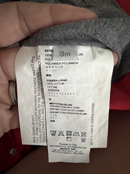 Geaca iarna bebe Gianfranco Ferre marime 3 luni 3M cu blană naturală