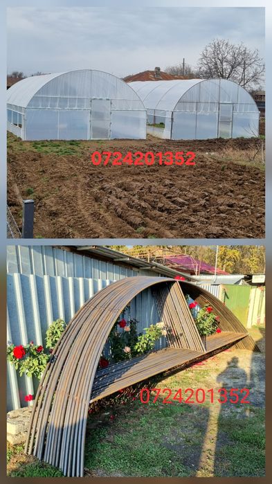 Arcade solar legume structură completă