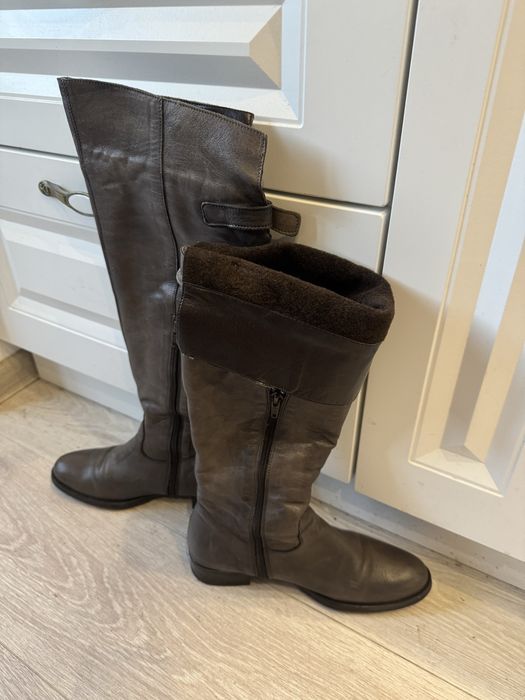 Дамски ботуши от естествена кожа