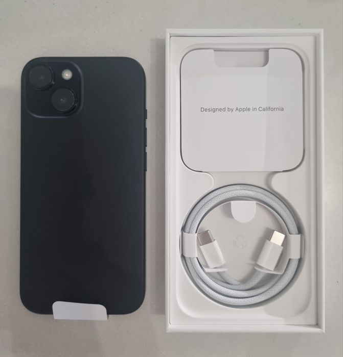 iPhone 15 black, 128 GB