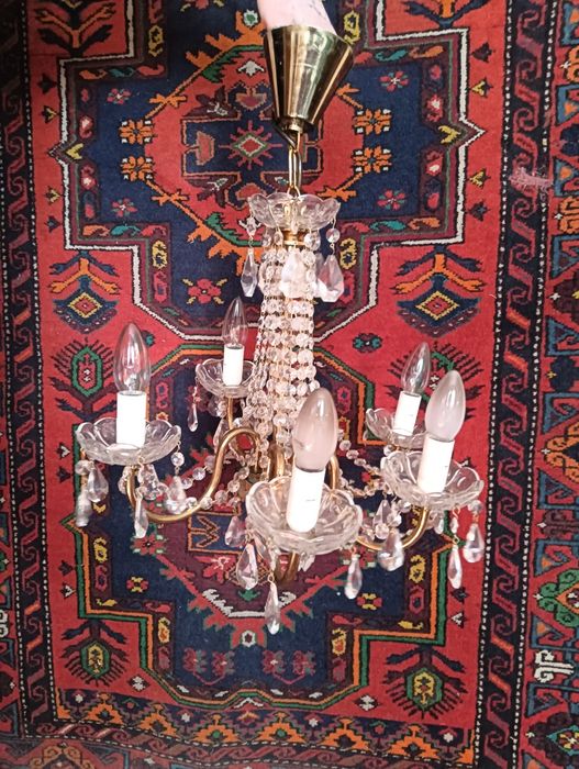 Хрустальная люстра Чехословакия, винтаж.