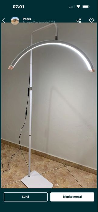 Lampa profesionala semi-luna half-moon tatauaje/unghii/gene/male-up