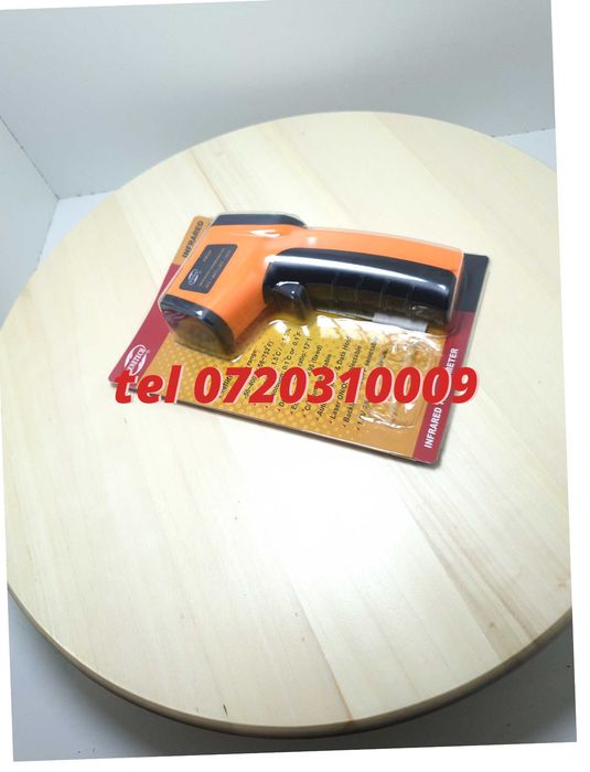 Termometru Industrial Optimus At 420 Interval -50 +480 Grade C - Cu Afisaj Luminat , Portocaliu Negru Pentru Utilizare Tehnica Sau Decorativa