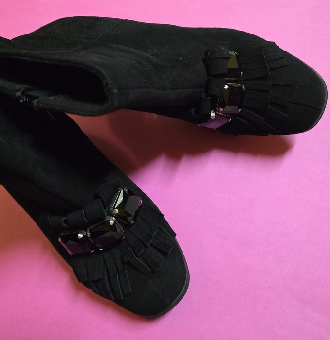 Sagan велурени боти с камъни - 39