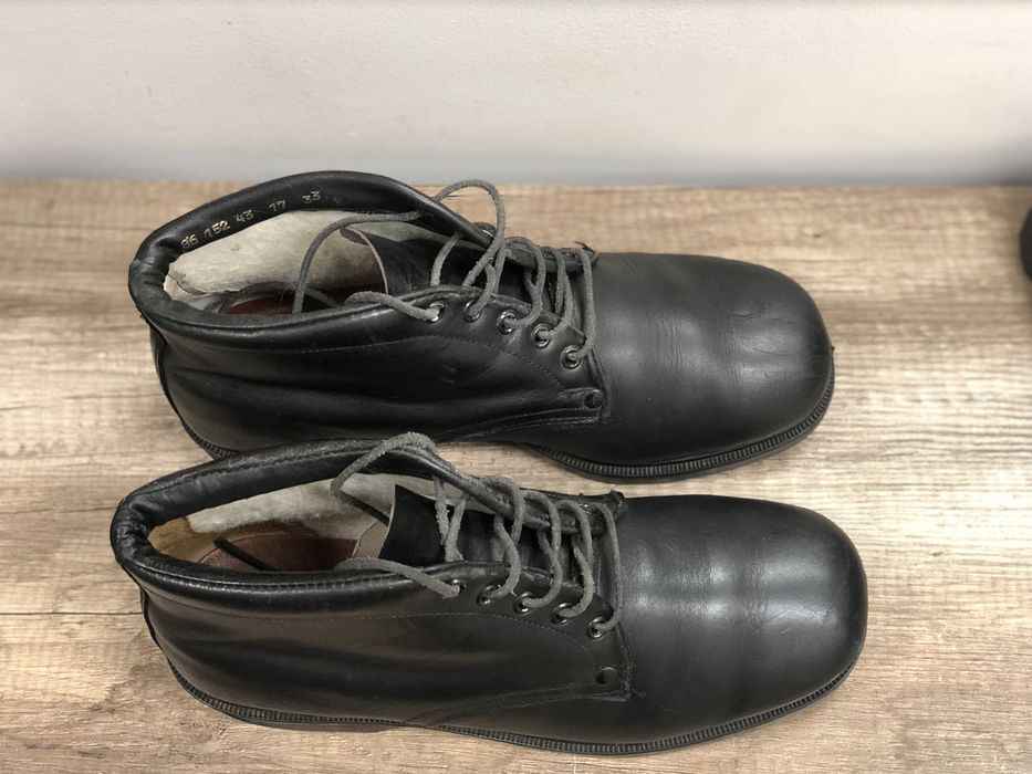 Черни офицерски боти - кубинки, номер 42-43, БНА, естествена кожа