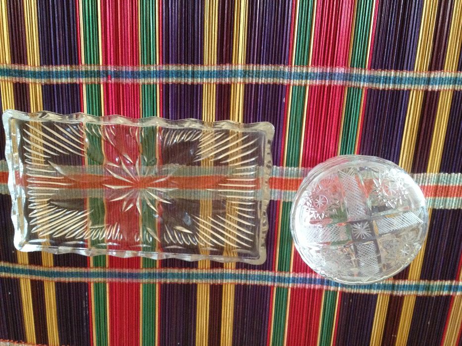 Set Tava si bomboniera cristal