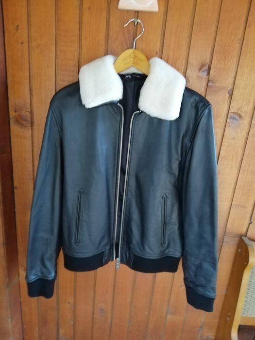 Geaca piele bărbati Zara Man M Aviator