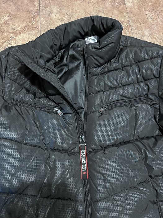 Мъжко черно зимно яке Lee Cooper XL