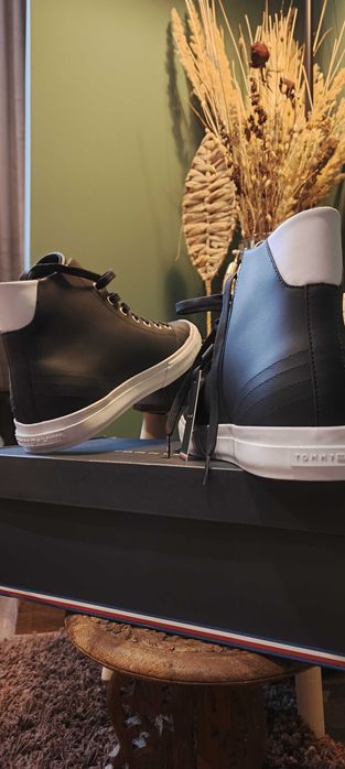 Високи Кожени кецове Tommy Hilfiger