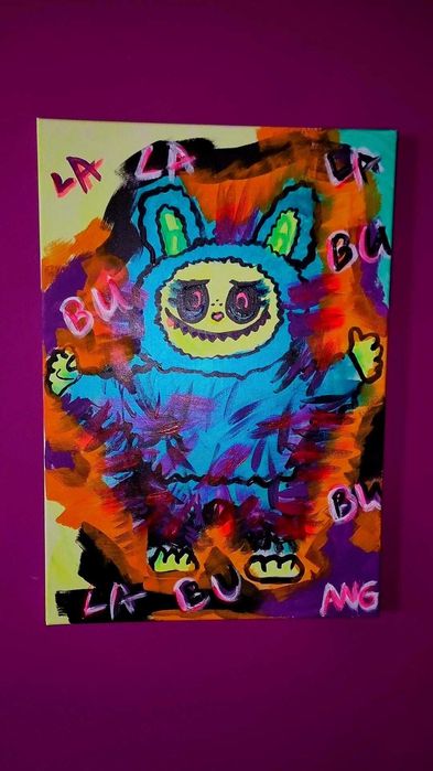 Картина акрил " Labubo in Wonderland" 35 x 50 см