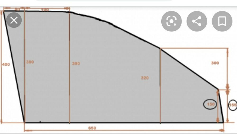 Продам боковые стекла