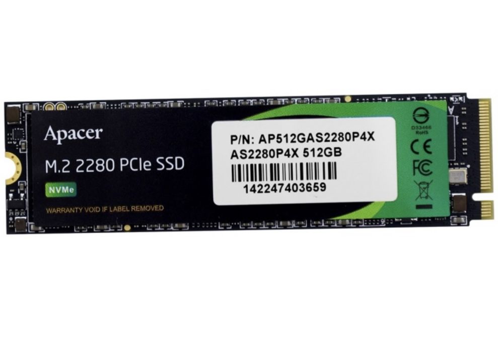 Ssd ссд apacer 512гб m2 2280 PCIe