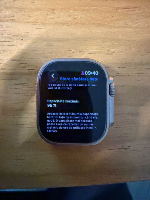 Apple Watch Ultra LTE 49mm, ca nou, 95% baterie, full + curele