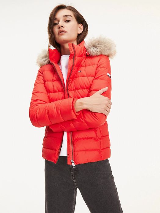 Tommy Hilfiger Essential Hooded Down Jacket - дамско   пухено яке р-р
