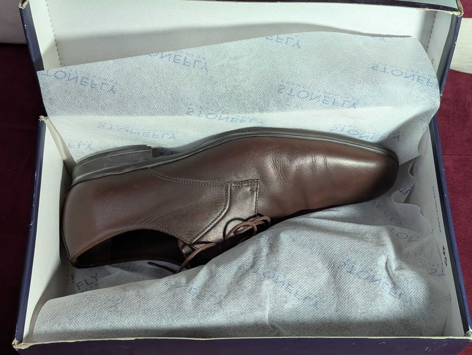 Pantofi eleganti, Stonefly, Office man 4 pelle chestnut, marimea 41 ( echivalent 43)