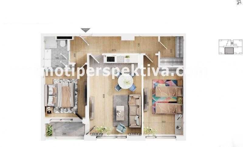Продава се Тристаен апартамент в Пловдив, Тракия - 100 кв.м за 1499 €/кв.м - Снимка #13