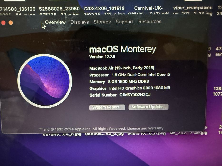 Macbook air 13 early 2015