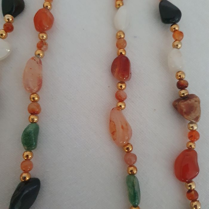 Colier agate naturale