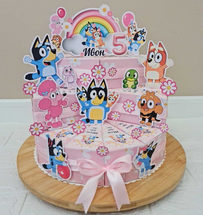 Картонена/хартиена торта с  пълнеж