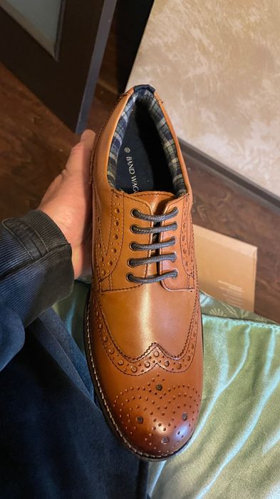 Pantofi din piele naturală maro mărimea 44