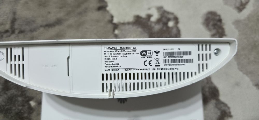 Huawei B525s-23a Wi-Fi 4G sim card