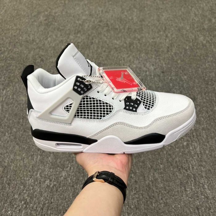 Adidasi JORDAN 4 Retro Military Black - Produs NOU PREMIUM din Piele