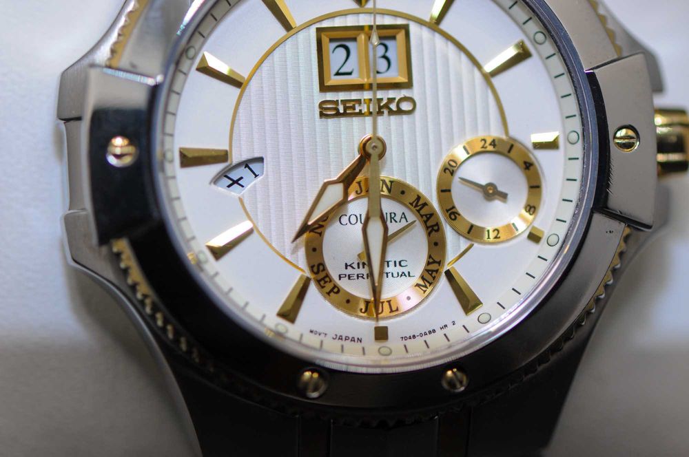 Мъжки японски часовник - Seiko Coutura Kinetic - Perpetual calendar