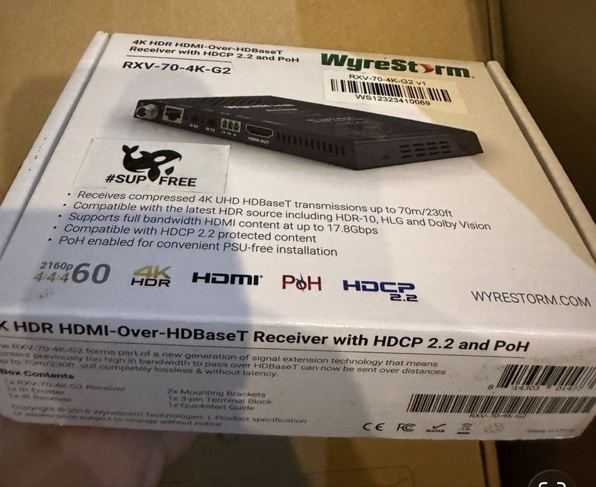 Set Extender HDMI 4K 70m WyreStorm TX-70-4K + RXV-70-4K-G2 - Nou