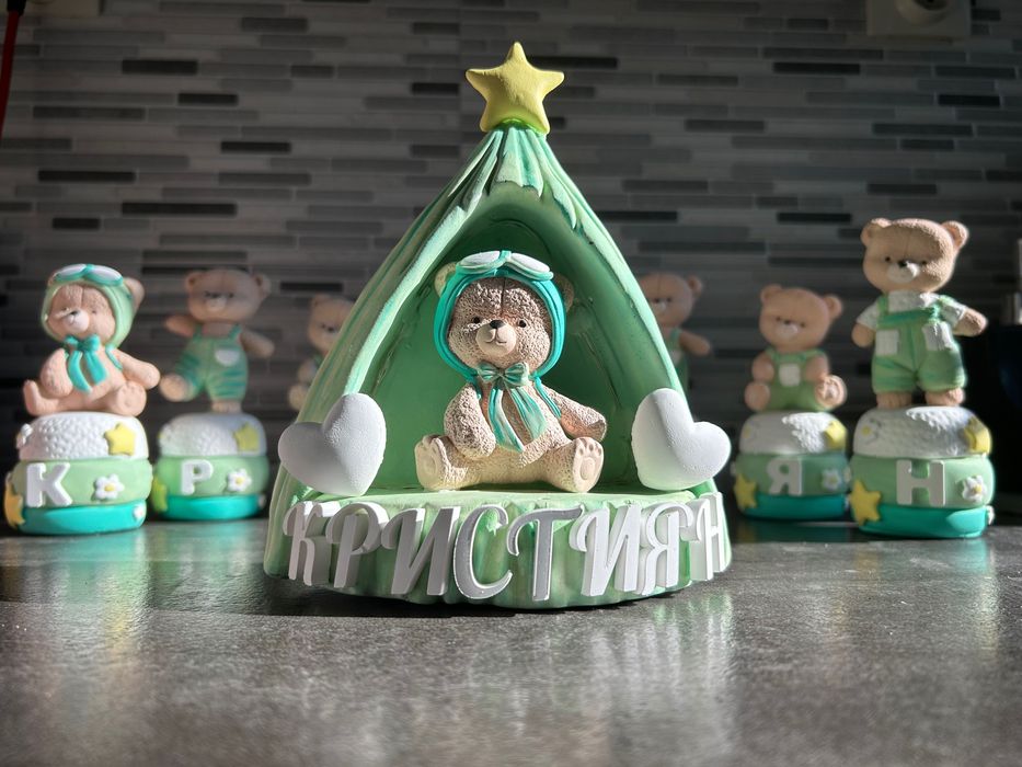 Ръчноизработена лампа с Мече