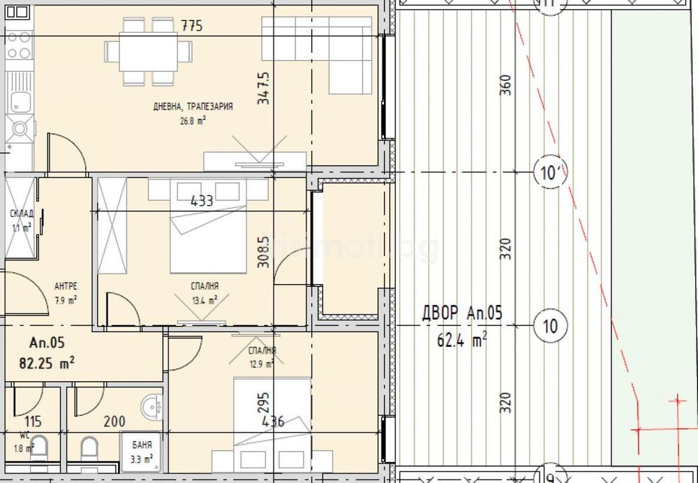 Продава се Тристаен апартамент в София, Малинова долина - 99 кв.м за 2299 €/кв.м - Снимка #5