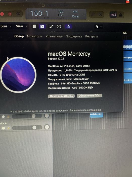Продам готовую Домашнюю студию. Macbook air. Edifier mr4. Micro Fifine