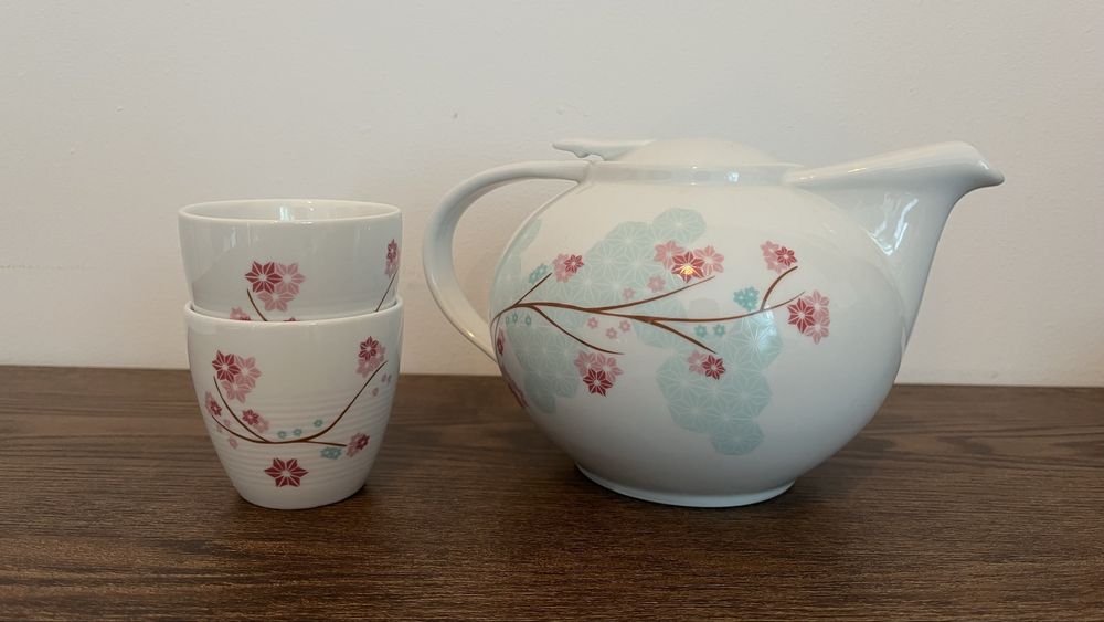 Set ceainic + 2 cesti stil japonez / oriental