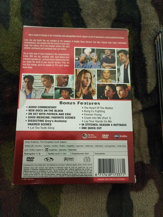 Grey's anatomy и North and South DvD