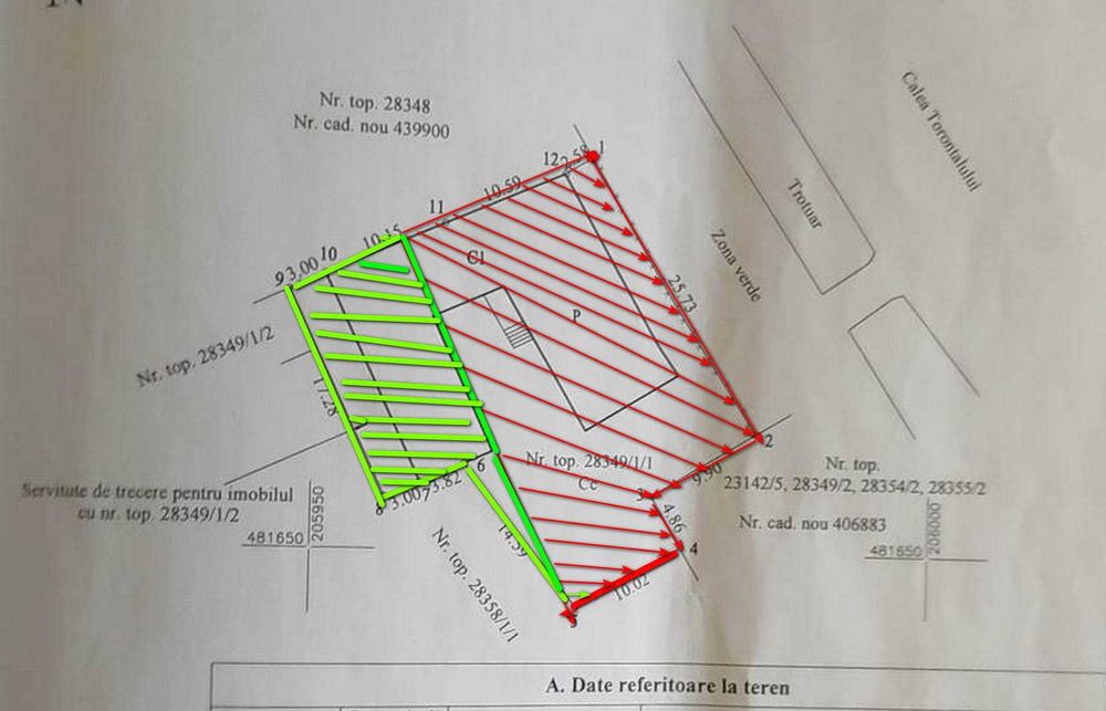 Vand/schimb  casa pe cal Torontalului artera principala