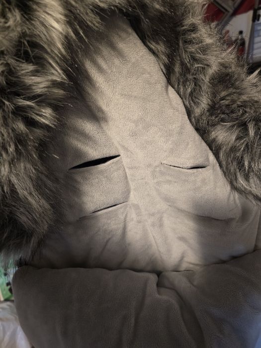 Sac de iarna pentru carucior, Husa picioare, universala, cu blanita de