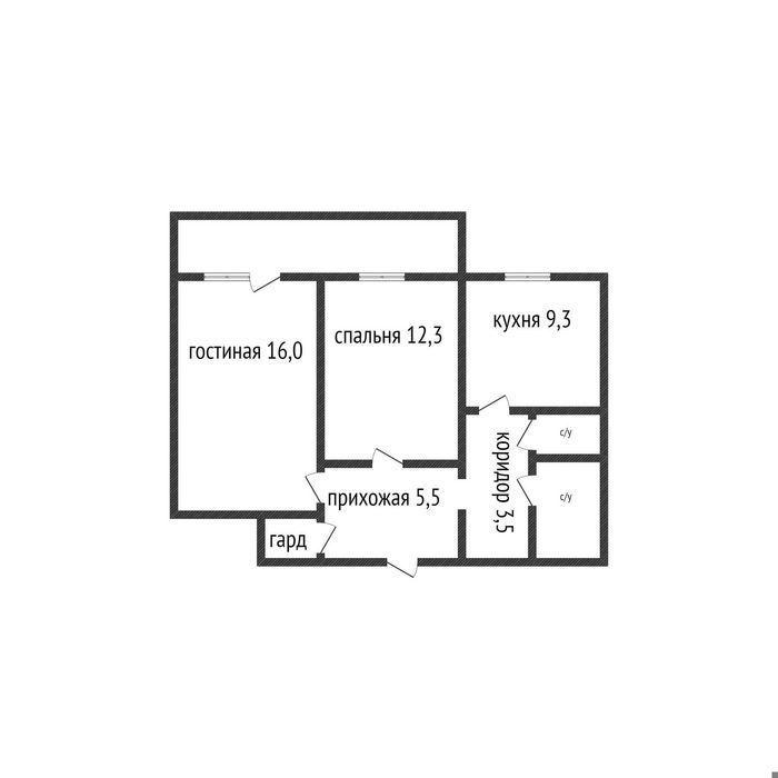 Продажа 2-комнатной квартиры