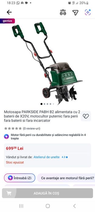 Motosapa parkside noua cu garantie