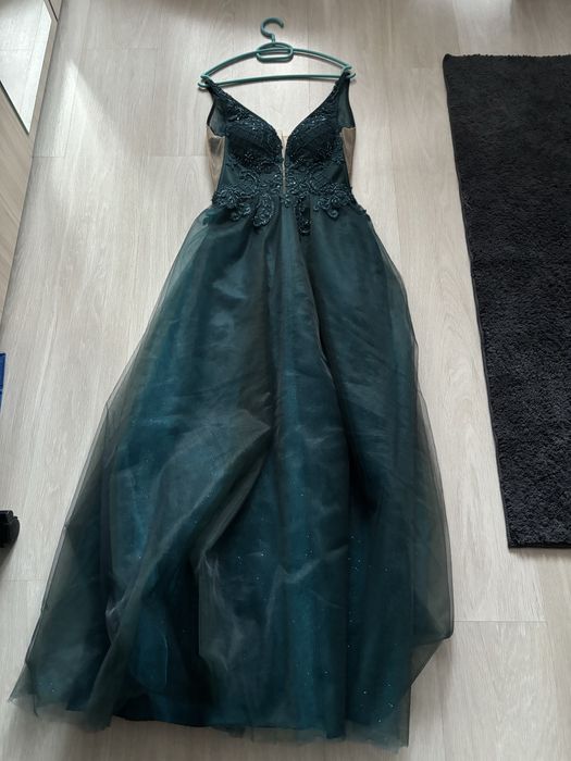 Бална рокля Петролено зелена