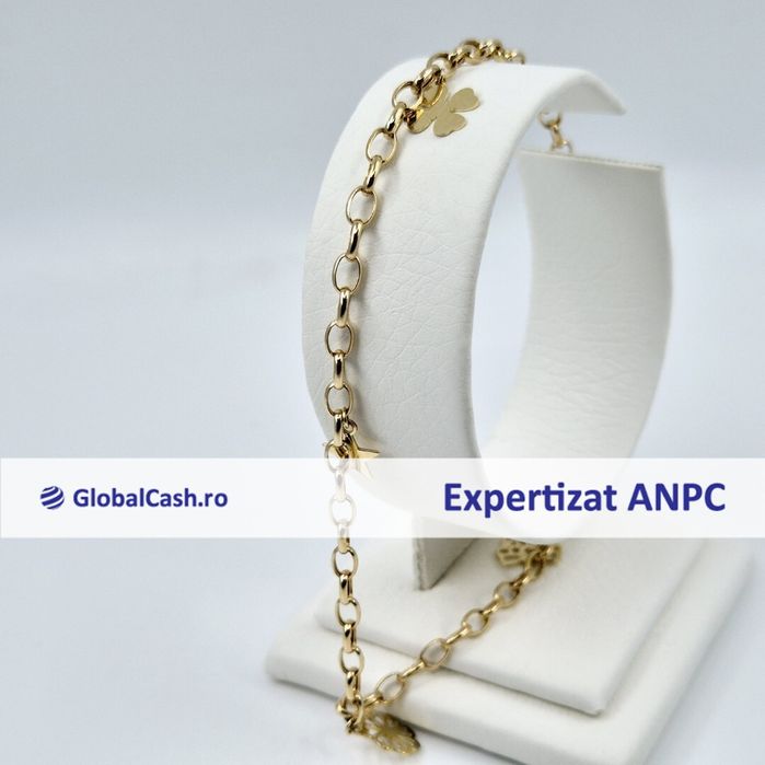 Bratara din aur de 14k pentru picior, 3.48g | GlobalCash.ro #GO113791