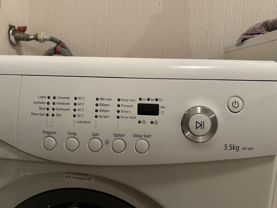 Пералня Samsung WF-S861, капацитет 3.5 кг.