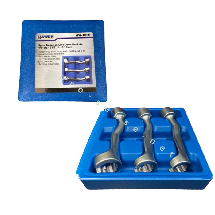 Ключове за тръбичките на дюзите 3 части 14мм, 17мм, 19мм HAWEK