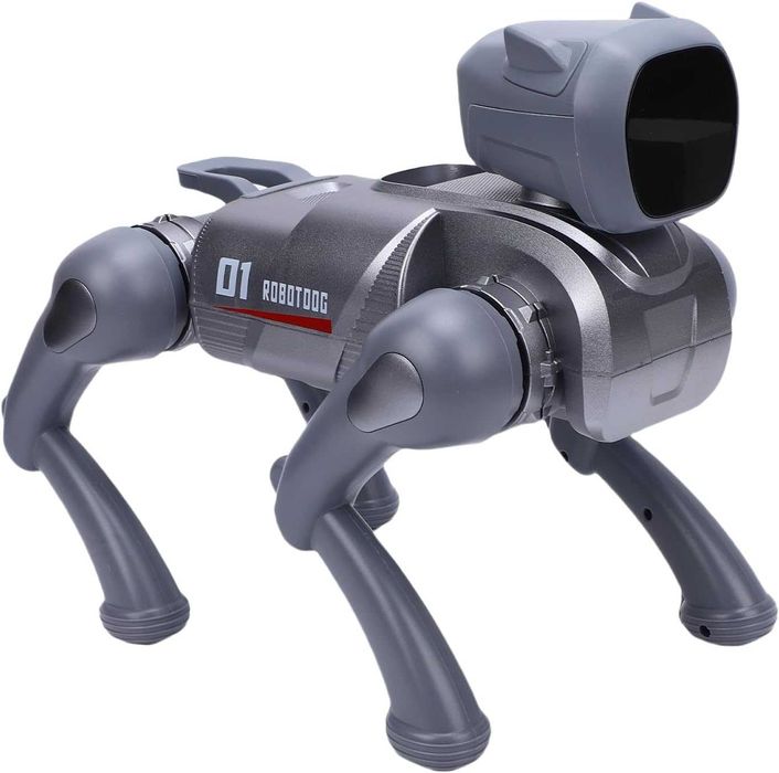 Câine Robot Inteligent cu AI, Control Vocal, Telecomandă 2.4G, Control prin Aplicație