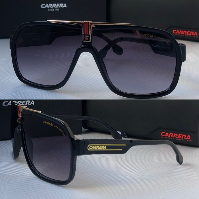 Мъжки слънчеви очила маска carrera 2 цвята черни