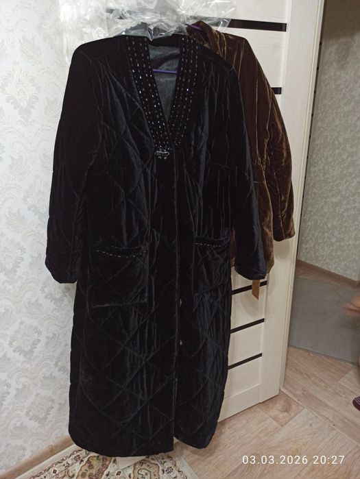 Бархатный чапан. Кимоно. Пальто.