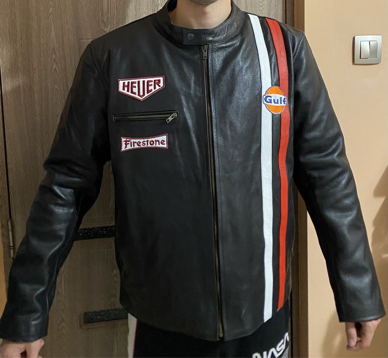 Geacă din piele naturală,motocicliști