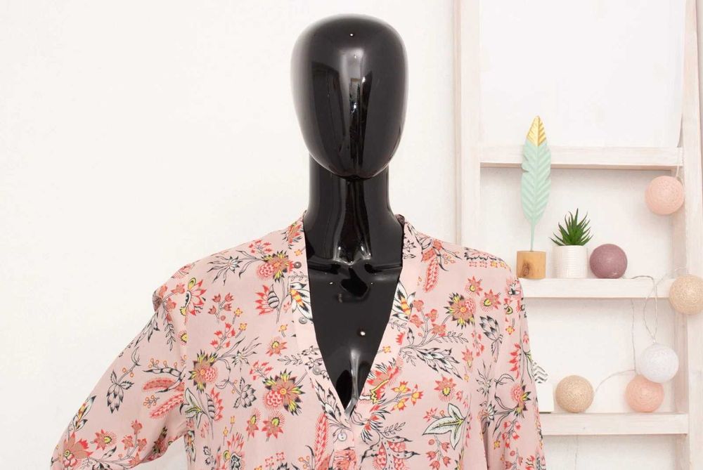 DAY Birger Et Mikkelsen дамска блуза флорална от коприна 38/M