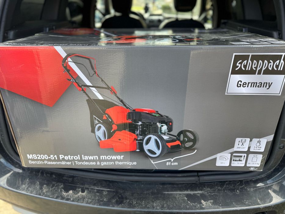 Masina de tuns gazon, motor Benzina, 200CC, latime taiere 51 cm, sac