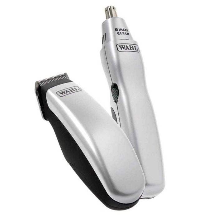 Комплект за поддръжка WAHL Travel Kit, Тример, Машинка за подстригване, Пила, Нокторезачка, Сив