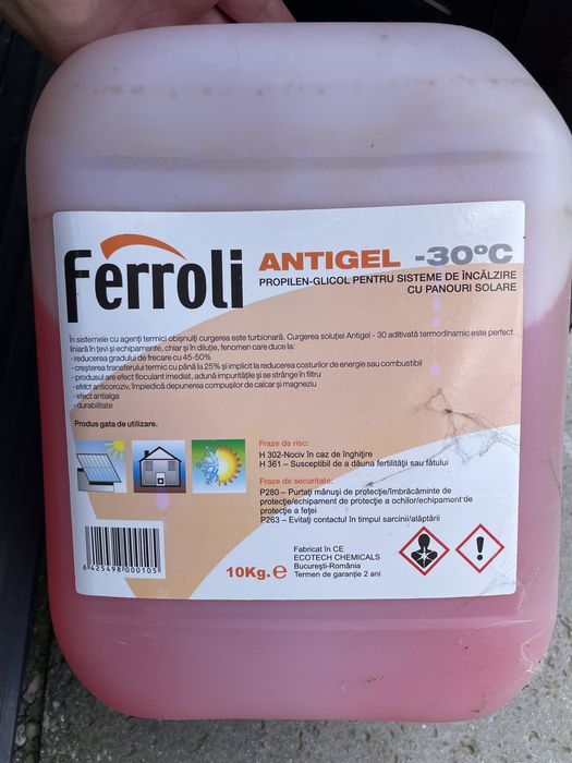 Antigel FERROLI pentru sisteme de panouri solare